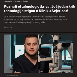 Poznati oftalmolog otkriva  (Story)